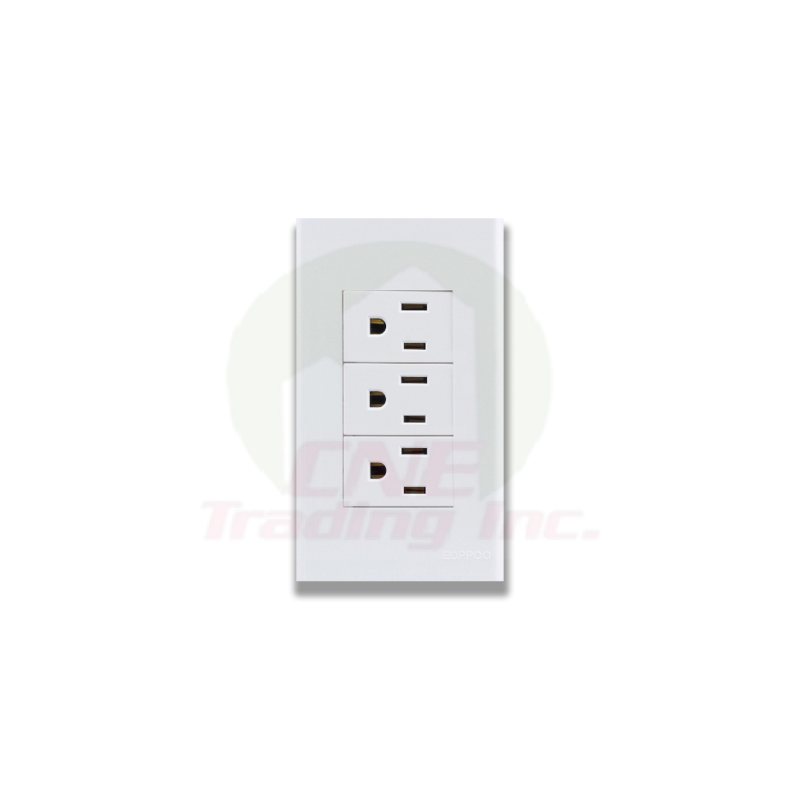 eOppo Wide Series 3-Gang Convenience Outlet