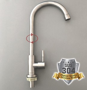 Mr. Plumber Pillar Tap Kitchen Faucet 304 Stainless Steel ET-100915Q-42-TM