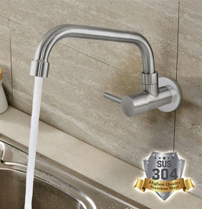 Mr. Plumber Wall mount Kitchen Faucet 304 Stainless Steel ET-100916Q-42-TM