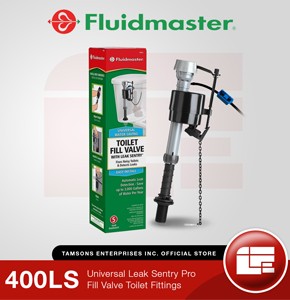 Fluidmaster 400LS Leak Sentry Pro Fill Valve Toilet Fittings