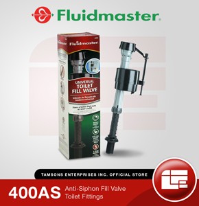 Fluidmaster 400AS Anti-Siphon Fill Valve Toilet Fittings