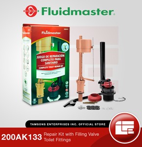 Fluidmaster 200AK133 Repair Kit with Filling Valve Toilet Fittings