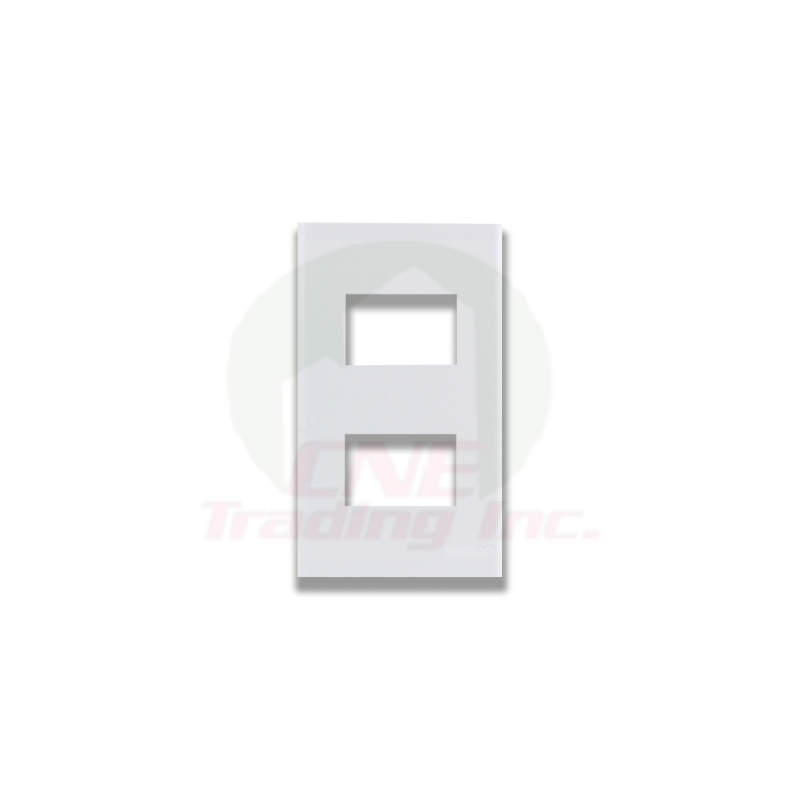eOppo Wide Series 2-Gang Plate
